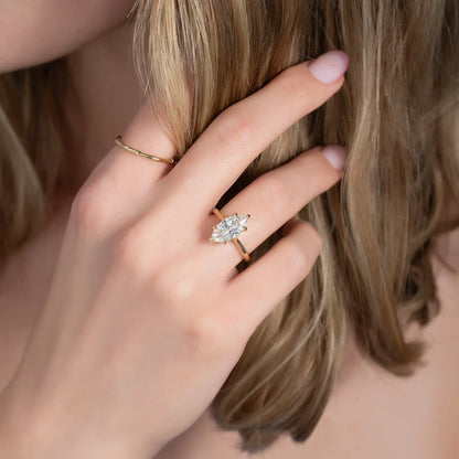 The Lalo - Marquise Solitaire