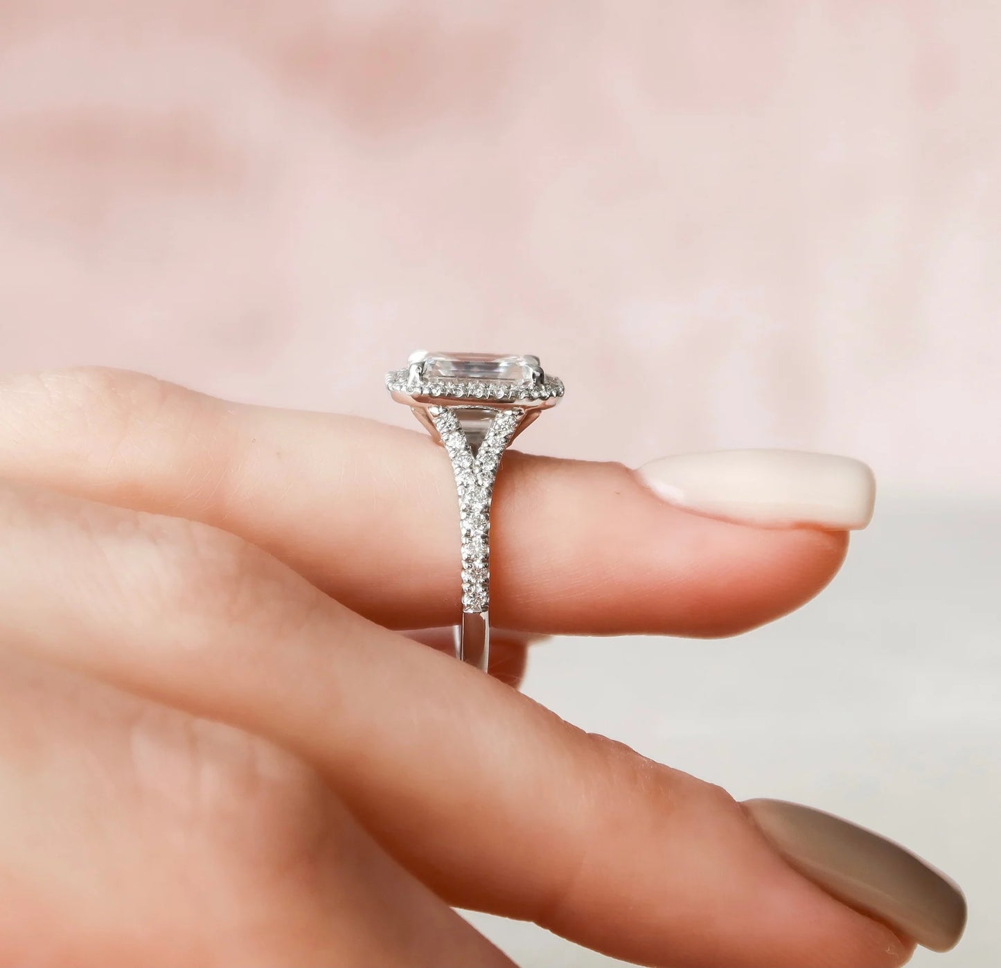 Angel - Emerald Pave Halo