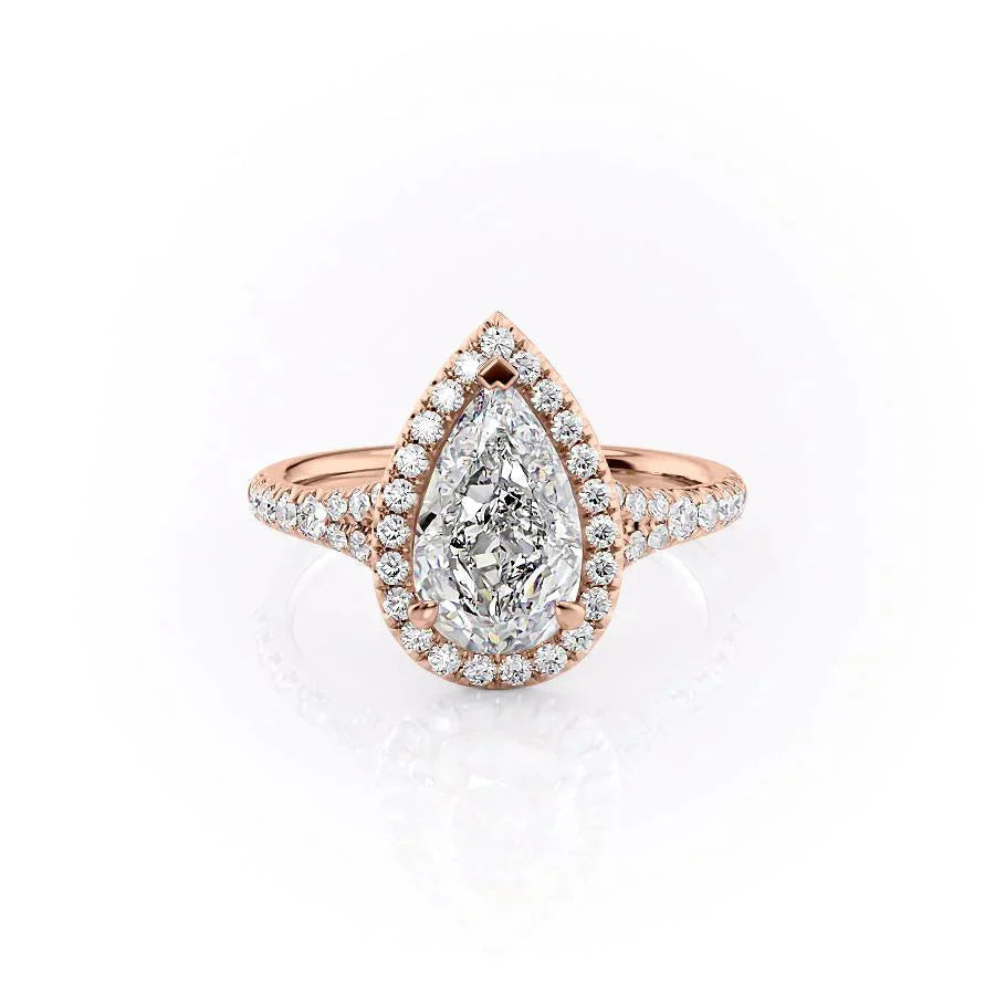 Angel - Pear Pave halo